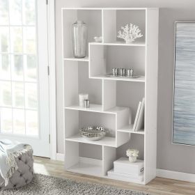 Modern 8-Cube Bookcase; White