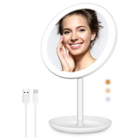 Rechargeable Lighted Makeup Mirror;  50 LED Lights Vanity Mirror