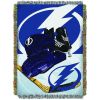 Lightning OFFICIAL NHL "Home Ice Advantage" Woven Tapestry Throw Blanket;  48" x 60"