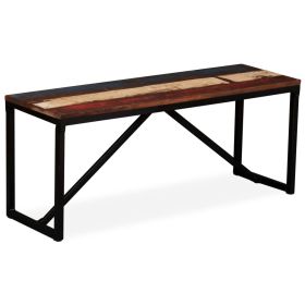 vidaXL Bench Solid Reclaimed Wood 43.3"x13.8"x17.7"