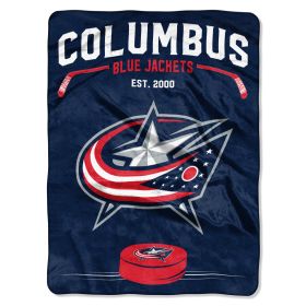 Blue Jackets OFFICIAL National Hockey League, "Inspired" 60"x 80" Raschel Throw by The Northwest Company