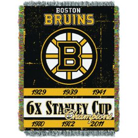 Bruins OFFICIAL National Hockey League, Commemorative 48"x 60" Woven Tapestry Throw by The Northwest Company