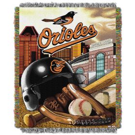 Orioles OFFICIAL Major League Baseball, "Home Field Advantage" 48"x 60" Woven Tapestry Throw by The Northwest Company