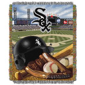 White Sox OFFICIAL Major League Baseball, "Home Field Advantage" 48"x 60" Woven Tapestry Throw by The Northwest Company