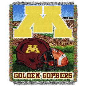 Minnesota OFFICIAL Collegiate "Home Field Advantage" Woven Tapestry Throw