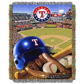 Rangers OFFICIAL Major League Baseball, "Home Field Advantage" 48"x 60" Woven Tapestry Throw by The Northwest Company