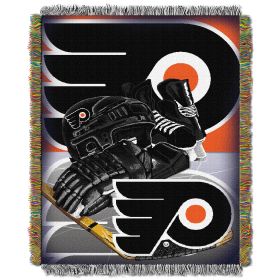 Flyers OFFICIAL National Hockey League, "Home Ice Advantage" 48"x 60" Woven Tapestry Throw by The Northwest Company