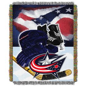 Blue Jackets OFFICIAL National Hockey League, "Home Ice Advantage" 48"x 60" Woven Tapestry Throw by The Northwest Company