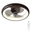 20 Inch Ceiling Fan with Lights Dimmable LED