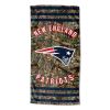 Patriots OFFICIAL NFL Realtree "Stripes" Beach Towel;  30" x 60"