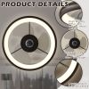 20 Inch Ceiling Fan with Lights Dimmable LED