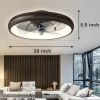 20 Inch Ceiling Fan with Lights Dimmable LED