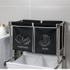 Laundry Hamper 2 Tier Laundry Sorter with 4 Removable Bags for Organizing Clothes;  Laundry;  Lights;  Darks