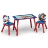 Paw Patrol 4-Piece Toddler Playroom Set â€“ Includes Table; 2 Chairs & Toy Bin; Blue