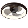 20 Inch Ceiling Fan with Lights Dimmable LED