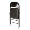 Vinyl Folding Chair (4 Pack); Black