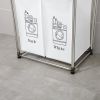 Laundry Hamper 2 Tier Laundry Sorter with 4 Removable Bags for Organizing Clothes;  Laundry;  Lights;  Darks