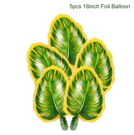 Woodland Jungle Animals Disposable Tableware Jungle Safari Birthday Party Kid Zoo Monkey Lion Zebra Elephant One 1st Boy Forest (Color: foil balloon2)