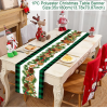 Christmas Tree Pine Needles Safflower Table Runner Wedding Decor Table Cover Christmas Decoration Holiday Party Tablecloth