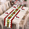 Christmas Tree Pine Needles Safflower Table Runner Wedding Decor Table Cover Christmas Decoration Holiday Party Tablecloth