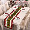 Christmas Tree Pine Needles Safflower Table Runner Wedding Decor Table Cover Christmas Decoration Holiday Party Tablecloth