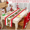 Christmas Tree Pine Needles Safflower Table Runner Wedding Decor Table Cover Christmas Decoration Holiday Party Tablecloth