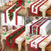 Christmas Tree Pine Needles Safflower Table Runner Wedding Decor Table Cover Christmas Decoration Holiday Party Tablecloth