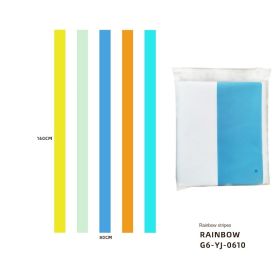 Foreign trade Cross border printed beach towel Customized Amazon adult printed swimming beach seat towel bath towel (colour: G6-YJ-0610 Rainbow stripe)