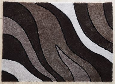 &quot;Aria Collection&quot; Soft Pile Hand Tufted Shag Area Rug (Color: as Pic)