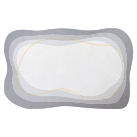 Quick Drying Diatom Mud Bathroom Carpet Absorbent Bath Mat Non Slip Shower Room Carpet (Main Color: Style 5)