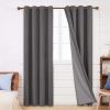 100% Blackout Curtains for Bedroom; 84 inch Length 2 Panels Set; Grommet Thermal Insulated Curtains (52" x 84"; 2 Panels)