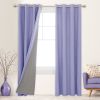 100% Blackout Curtains for Bedroom; 84 inch Length 2 Panels Set; Grommet Thermal Insulated Curtains (52" x 84"; 2 Panels)