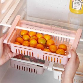 Refrigerator Storage Drawer (Color: pink)