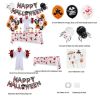 Halloween Bloody Hands Tablecloth Set Dimensional Ghost Balloon Set