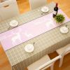 Nordic style ins net red grid table flag table cloth waterproof oil proof wash free table cloth tea table mat PEVA wholesale