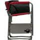 XXL Folding Padded Director Chair with Side Table; Red