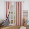 100% Blackout Curtains for Bedroom; 84 inch Length 2 Panels Set; Grommet Thermal Insulated Curtains (52" x 84"; 2 Panels)