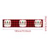 Christmas Tree Pine Needles Safflower Table Runner Wedding Decor Table Cover Christmas Decoration Holiday Party Tablecloth