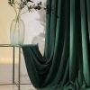 Velvet Blackout Curtains 84 inches Length Thermal Insulated Soft Drapes for Bedroom Living Room Rod Pocket Window Curtains 2 Panels