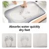 Quick Drying Diatom Mud Bathroom Carpet Absorbent Bath Mat Non Slip Shower Room Carpet