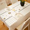 Nordic style ins net red grid table flag table cloth waterproof oil proof wash free table cloth tea table mat PEVA wholesale