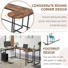 U-shaped Computer Desk;  Industrial Corner Writing Desk with CPU Stand;  Gaming Table Workstation Desk for Home Office