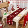 Christmas Tree Pine Needles Safflower Table Runner Wedding Decor Table Cover Christmas Decoration Holiday Party Tablecloth